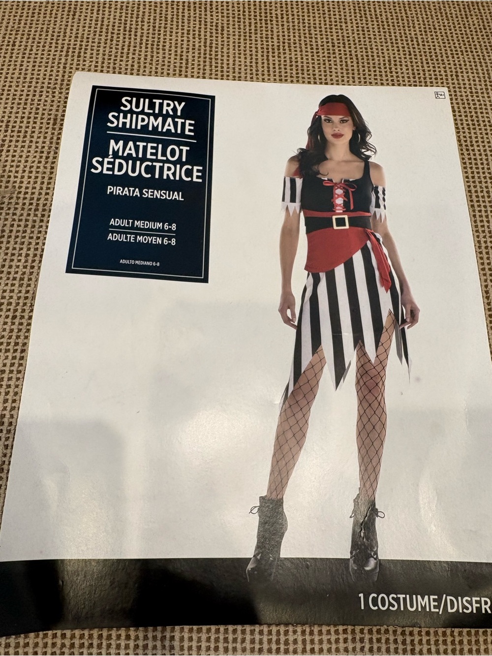 Women's Red & Black Pirate Costume